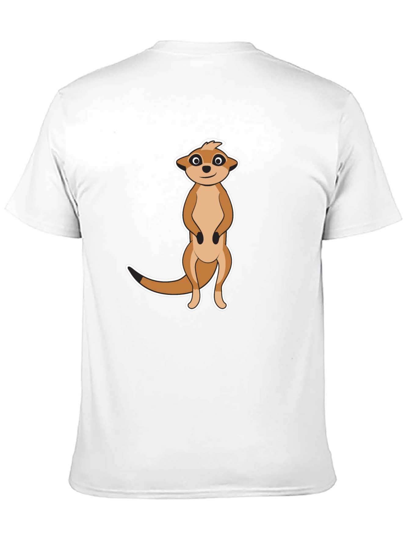 Meerkat Graphic T-Shirt - Black Cotton Tee