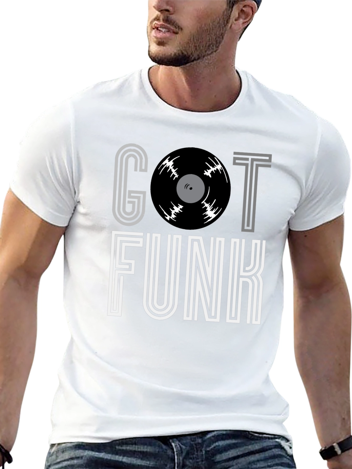 Got Funk Vinyl Record Graphic T-Shirt