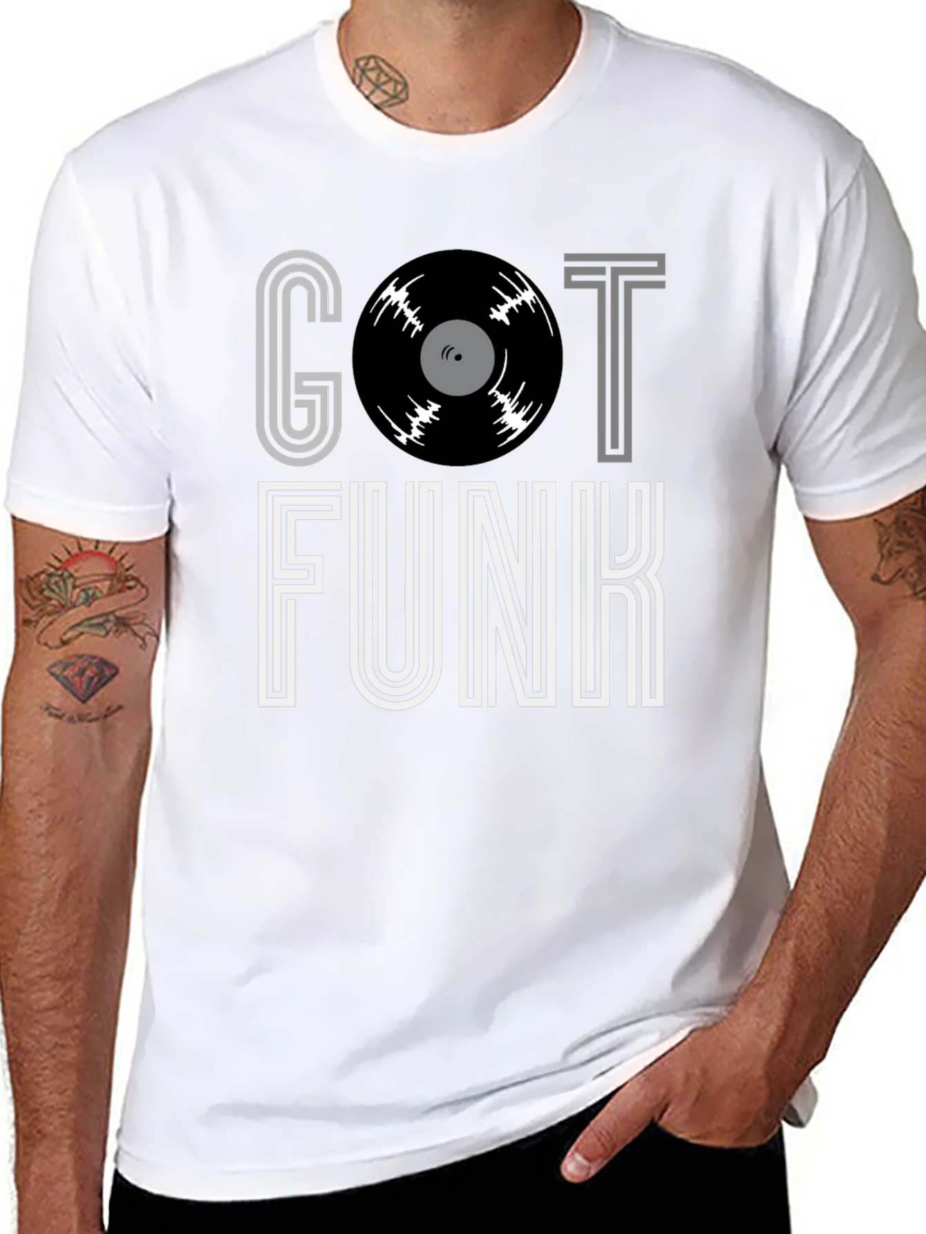 Got Funk Vinyl Record Graphic T-Shirt