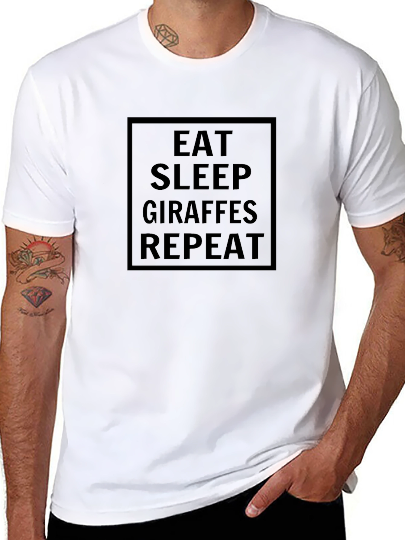 Eat Sleep Giraffes Repeat T-Shirt