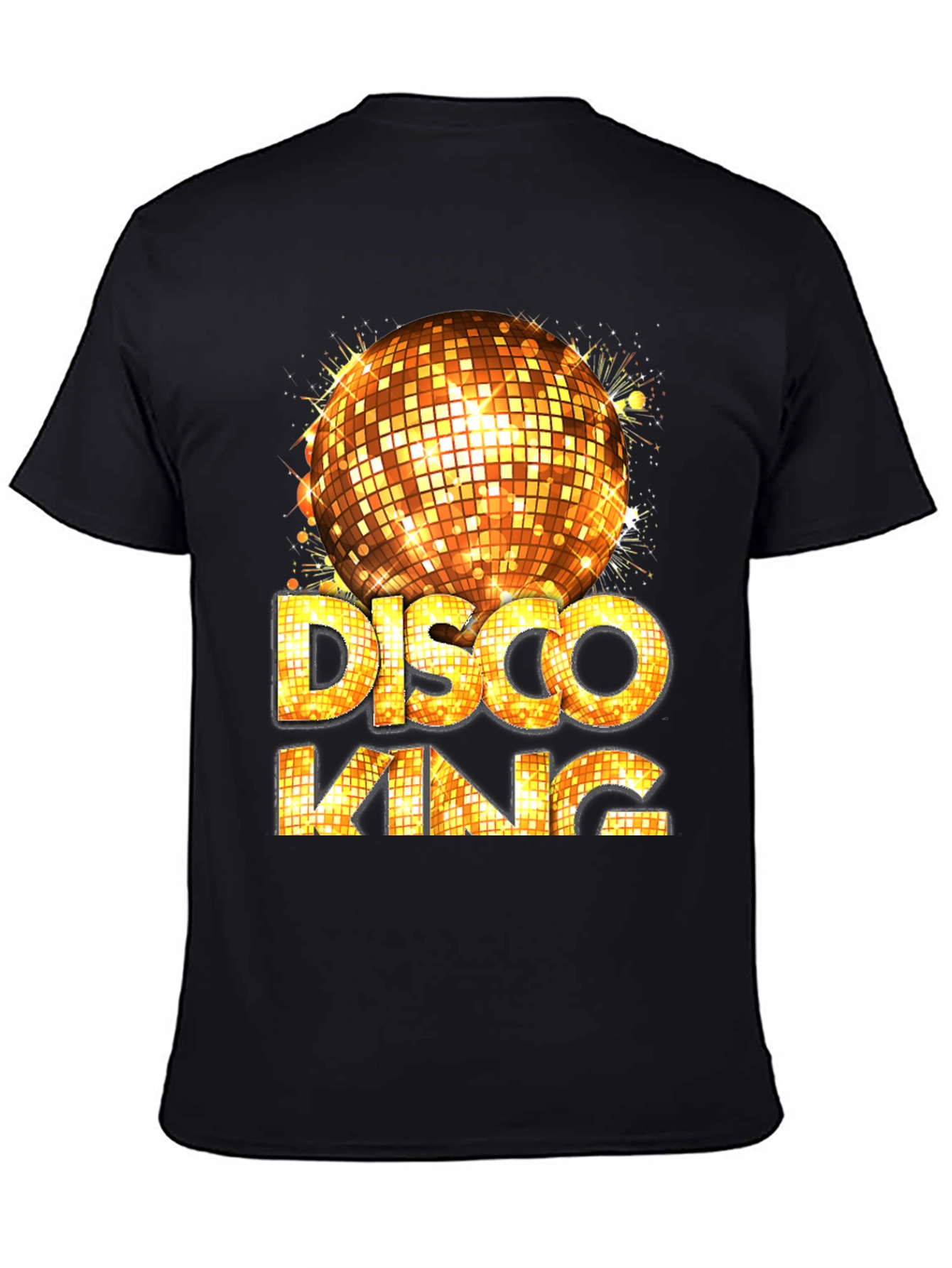 Disco King Graphic Tee - Mens Party Shirt
