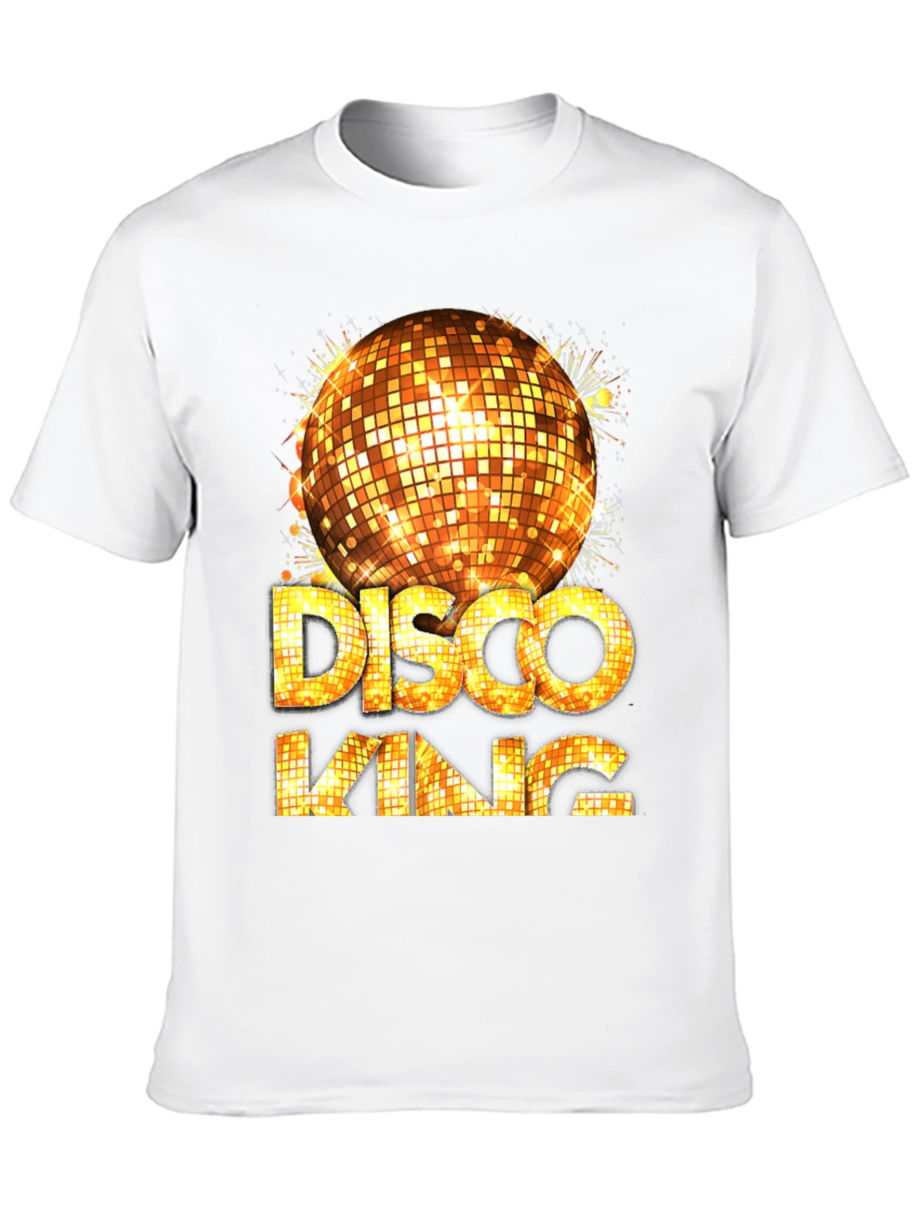Disco King Graphic Tee - Mens Party Shirt