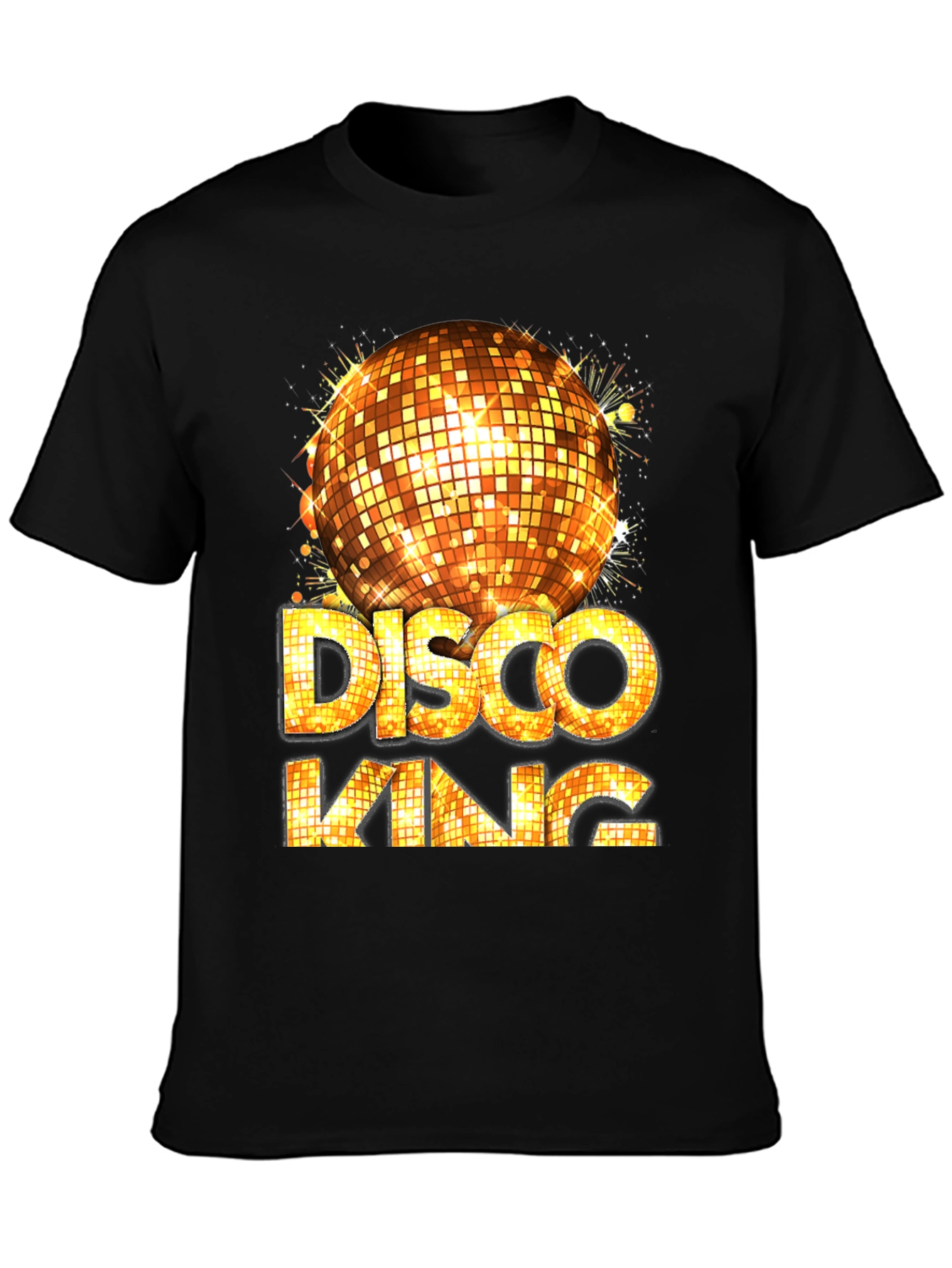 Disco King Graphic Tee - Mens Party Shirt
