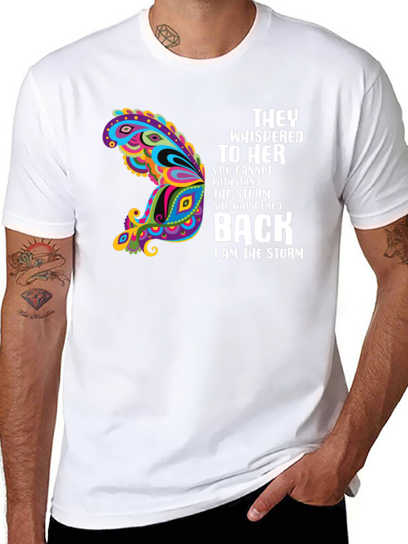 They Whispered T-Shirt Storm Butterfly