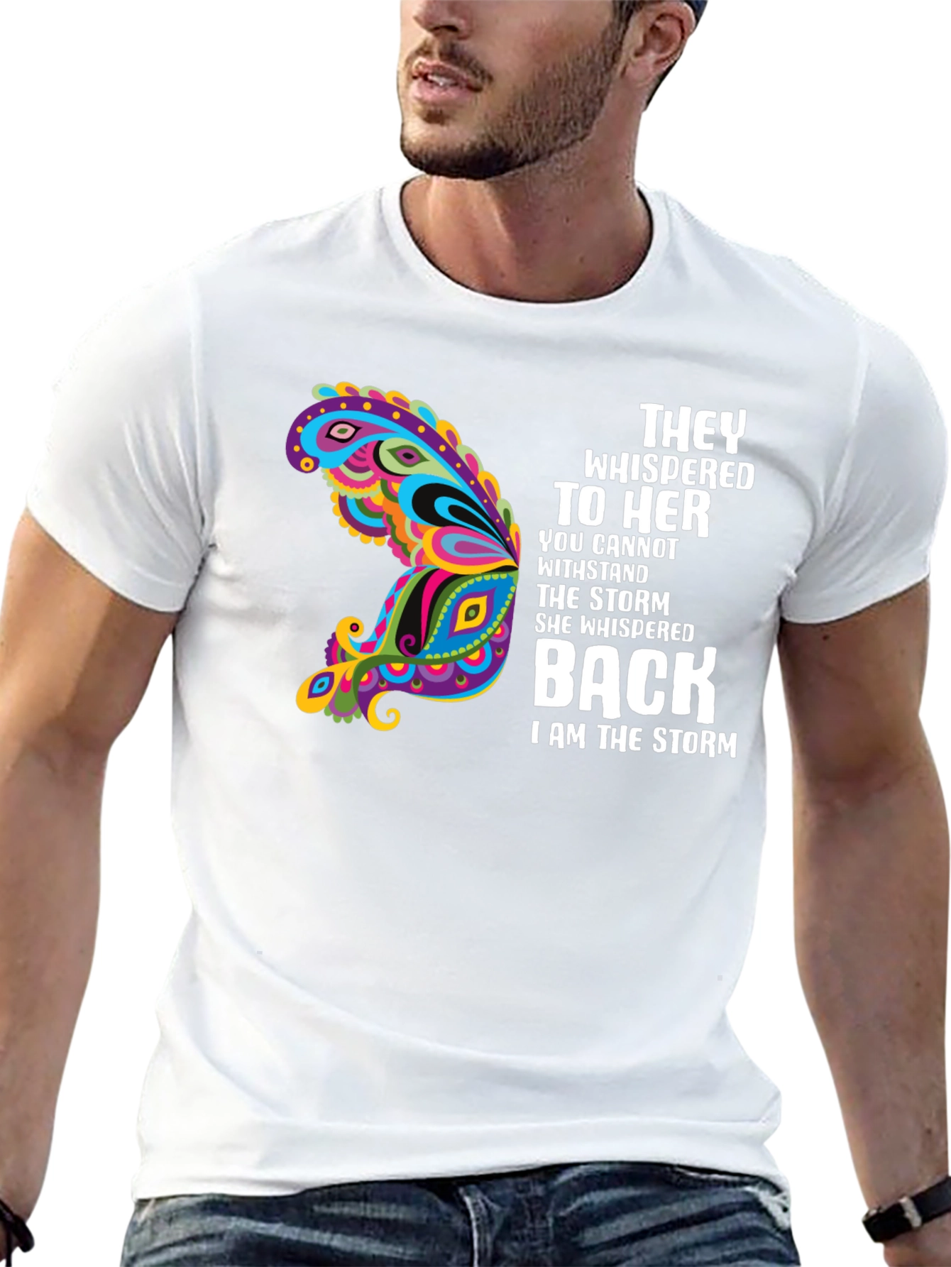 They Whispered T-Shirt Storm Butterfly
