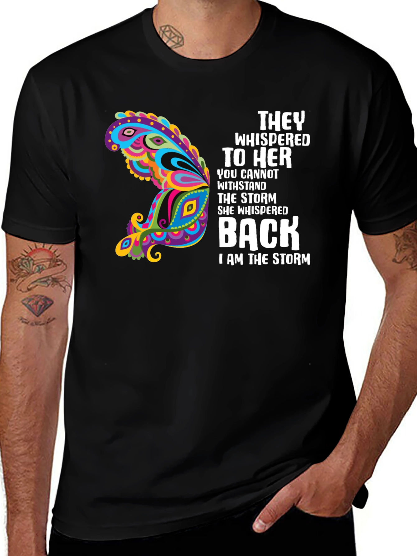 They Whispered T-Shirt Storm Butterfly