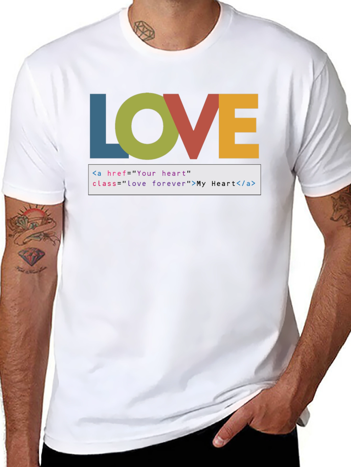 Coding Love T-Shirt - HTML Heart