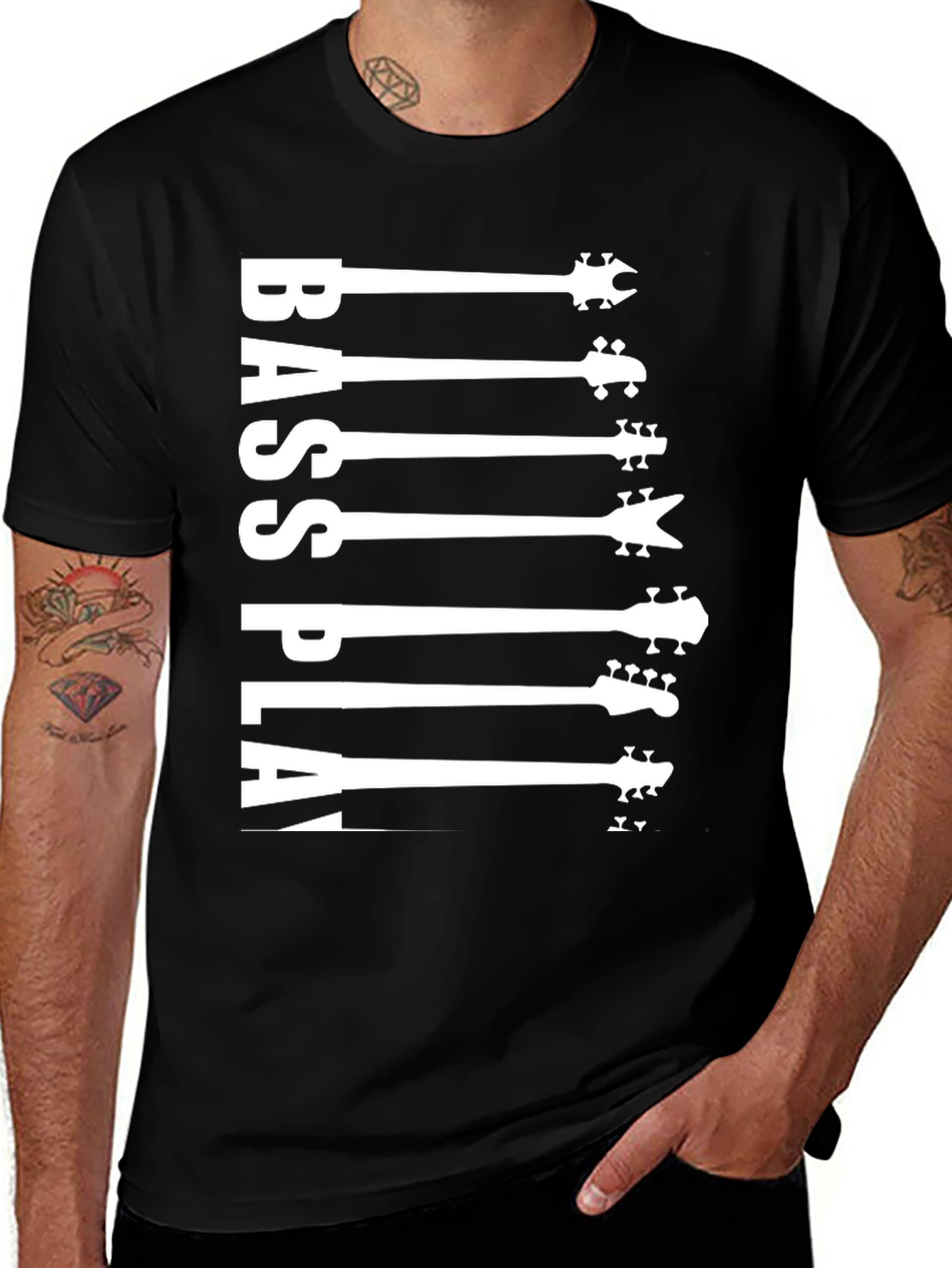 Bass Player Guitar Graphic T-Shirt