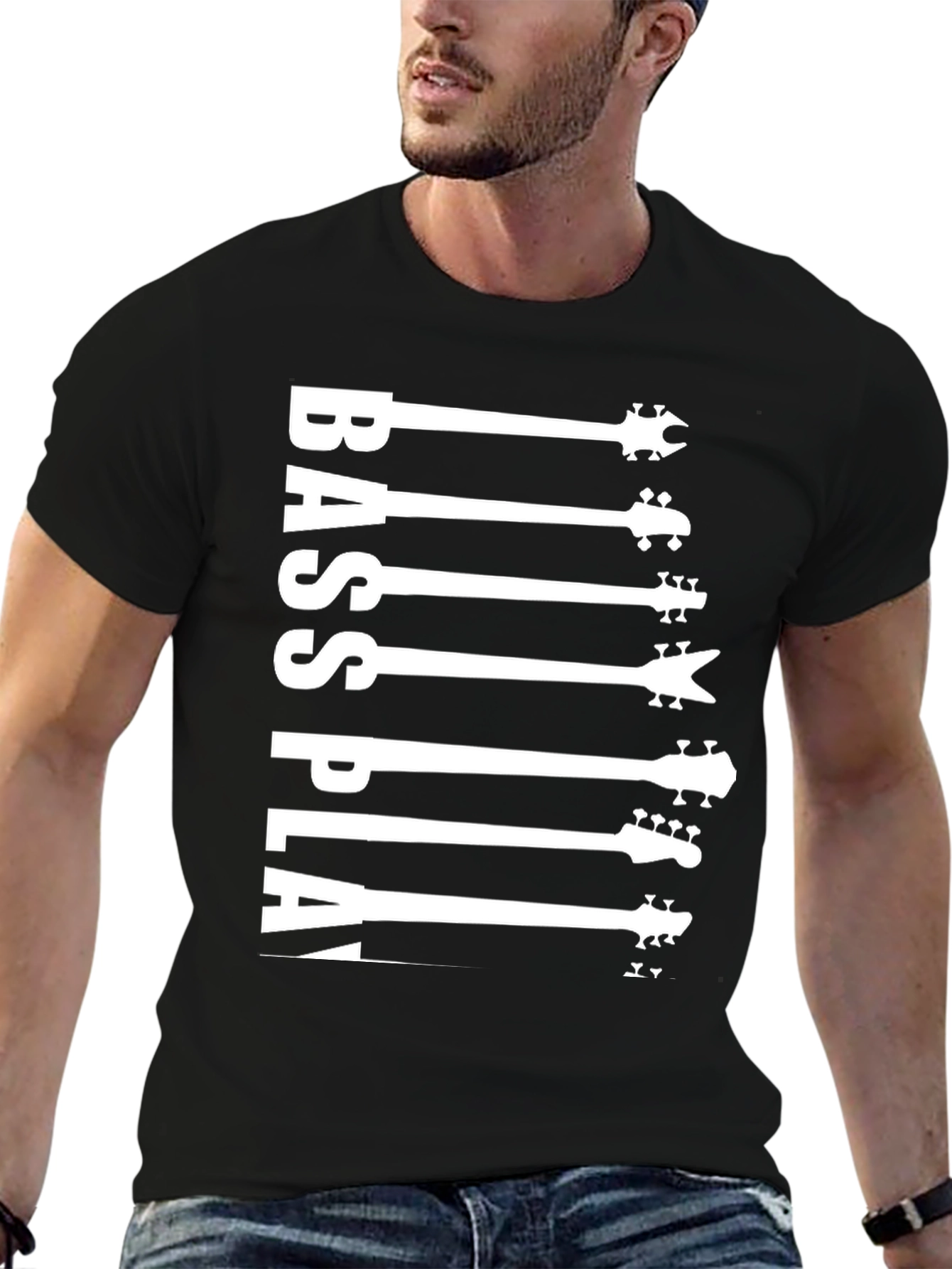 Bass Player Guitar Graphic T-Shirt