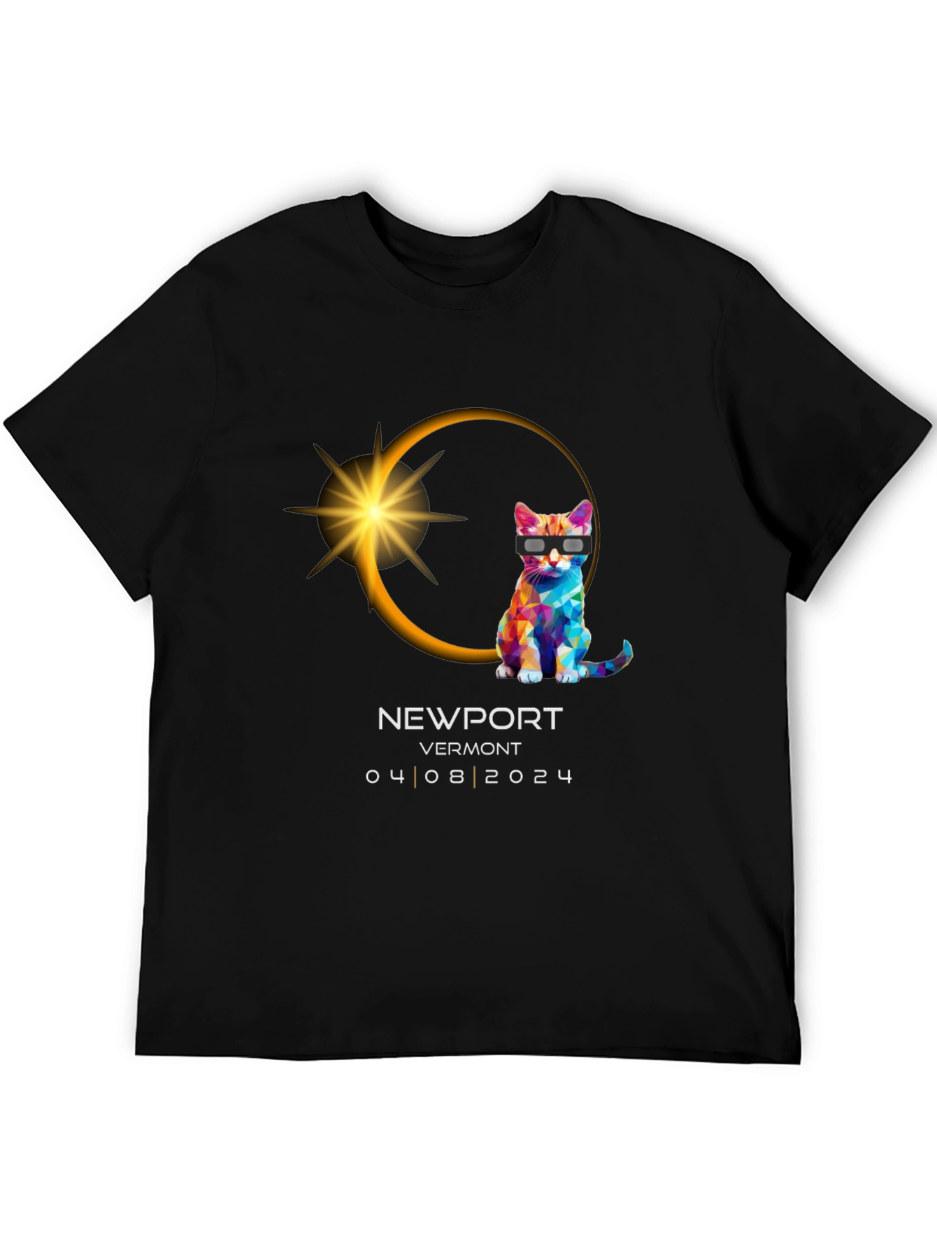 Newport Vermont 2024 Eclipse Cat T-Shirt