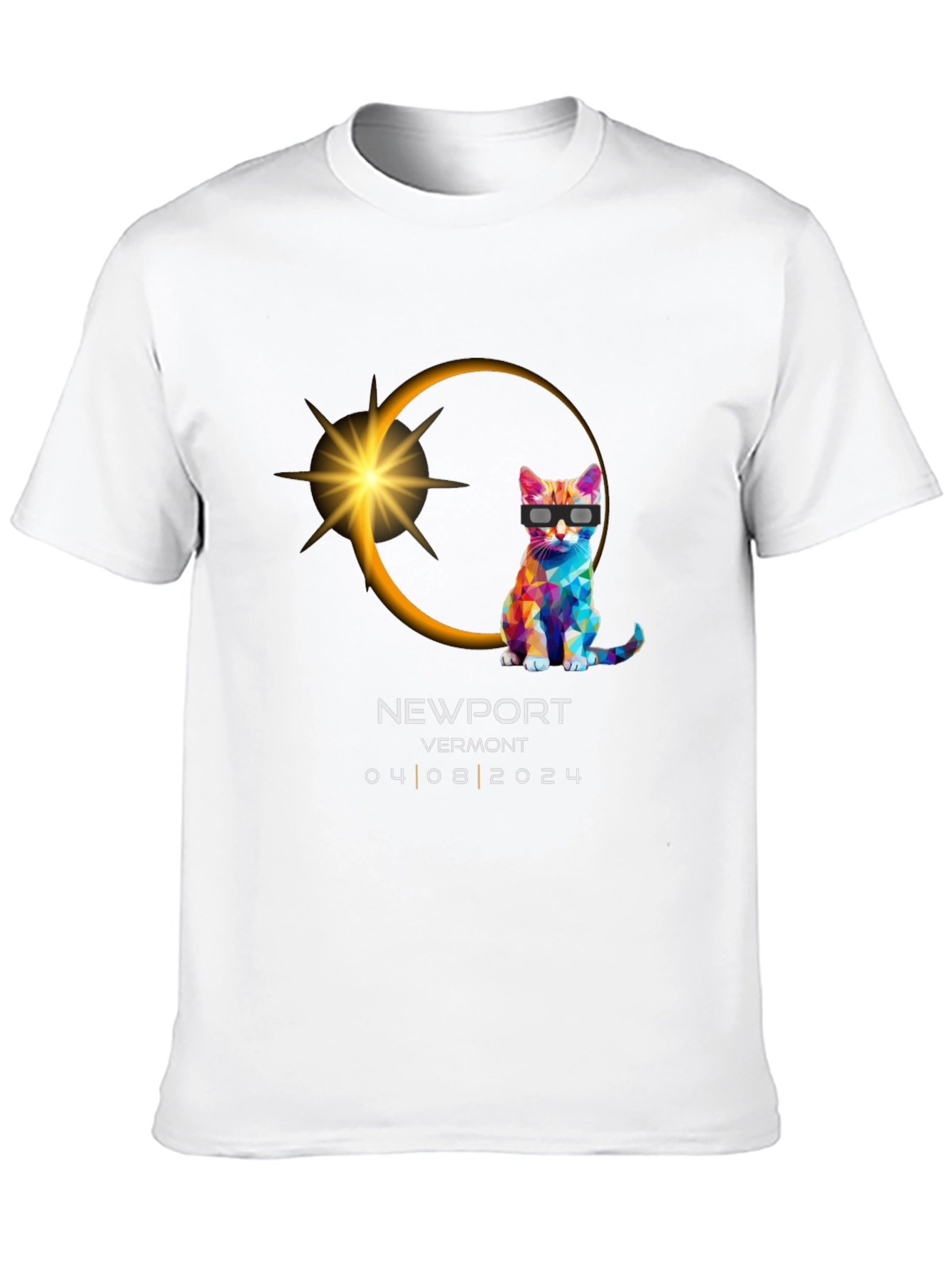 Newport Vermont 2024 Eclipse Cat T-Shirt