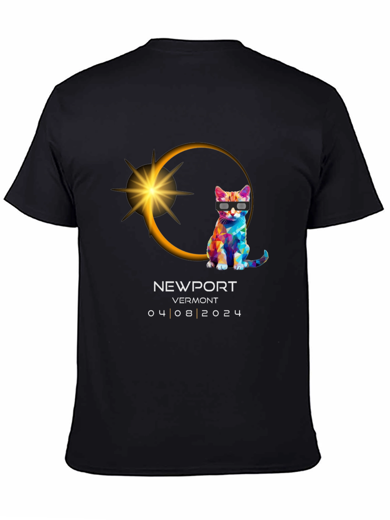Newport Vermont 2024 Eclipse Cat T-Shirt