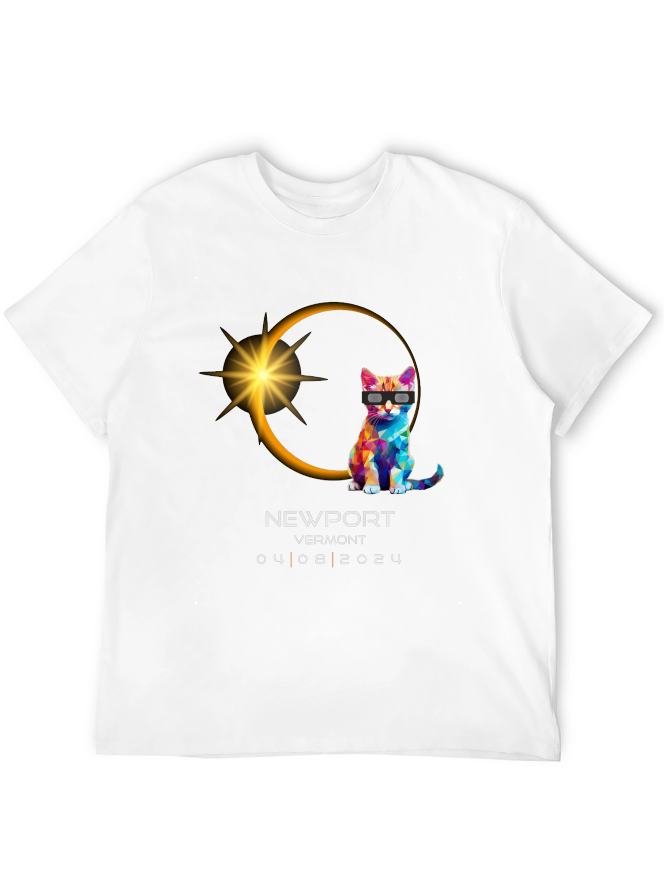 Newport Vermont 2024 Eclipse Cat T-Shirt