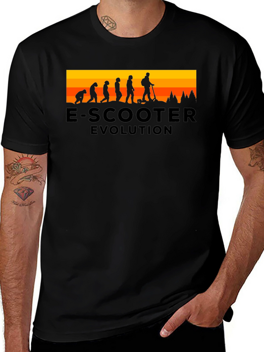 E-Scooter Evolution Black T-Shirt