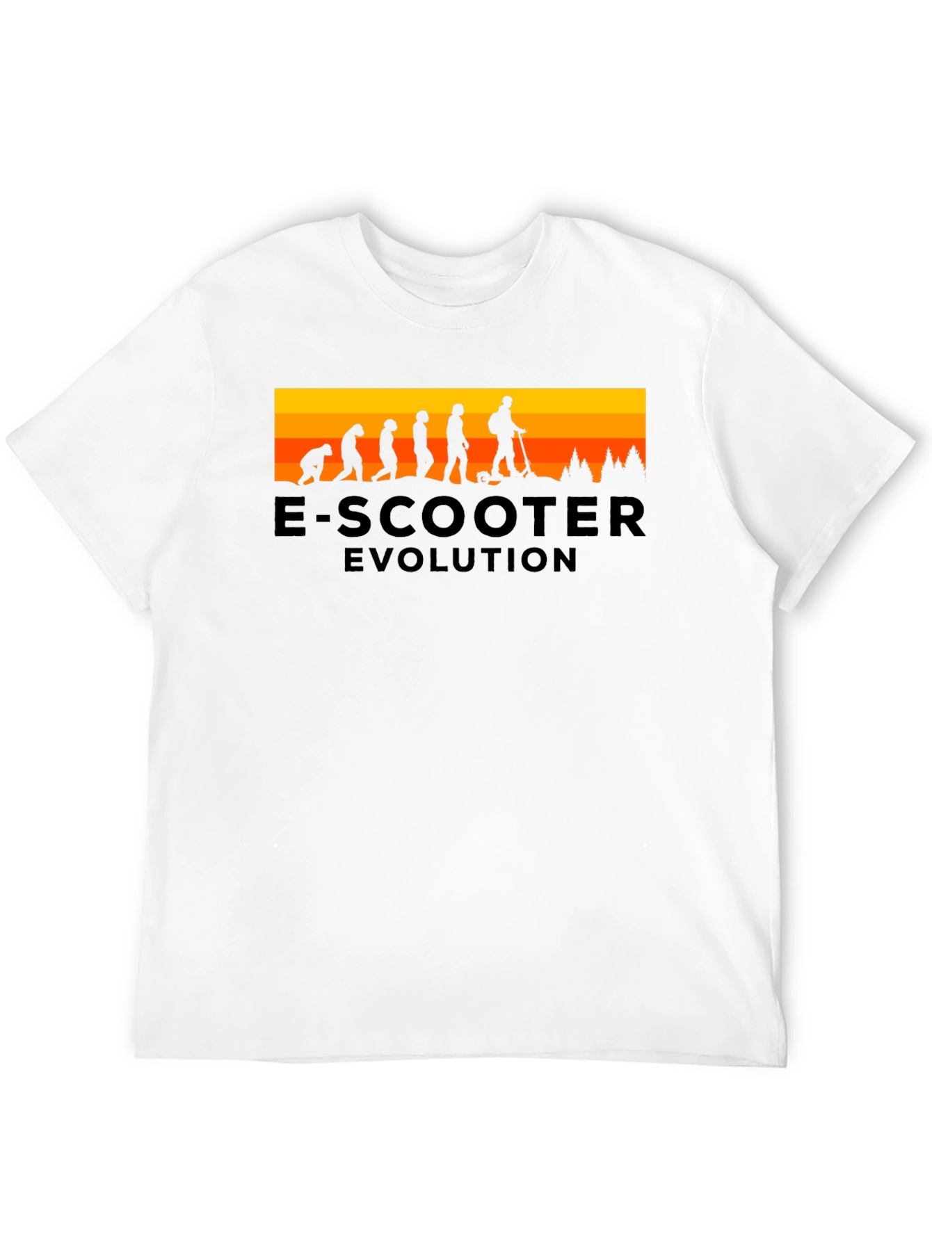 E-Scooter Evolution Black T-Shirt