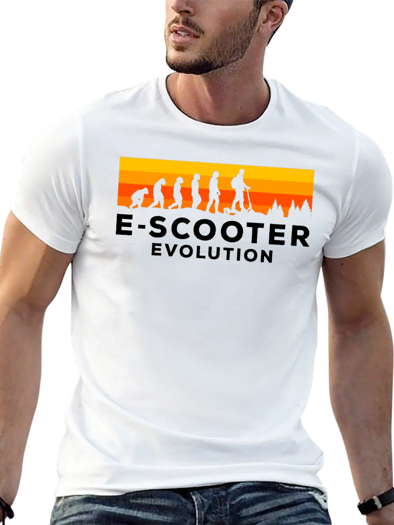 E-Scooter Evolution Black T-Shirt