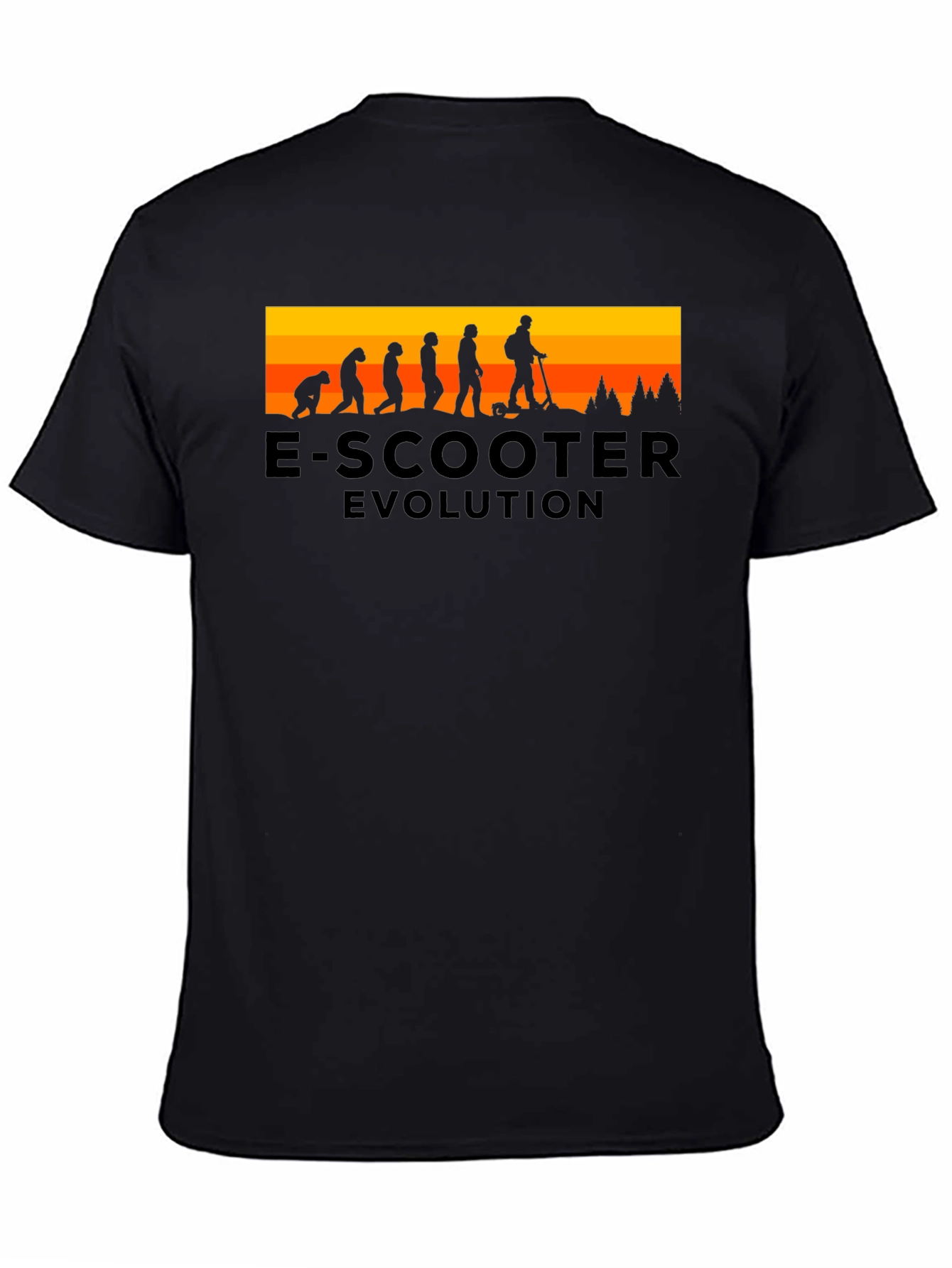 E-Scooter Evolution Black T-Shirt