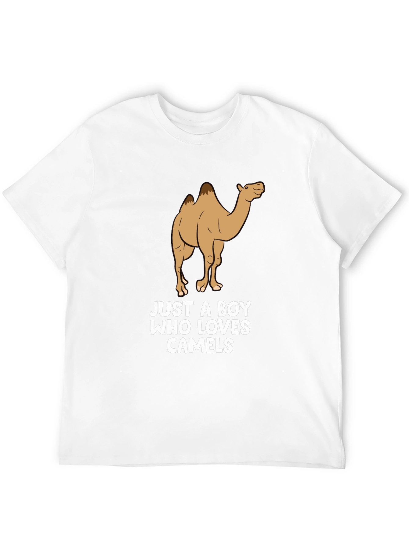 Camel Lover T-Shirt -  Mens Black Cotton Tee