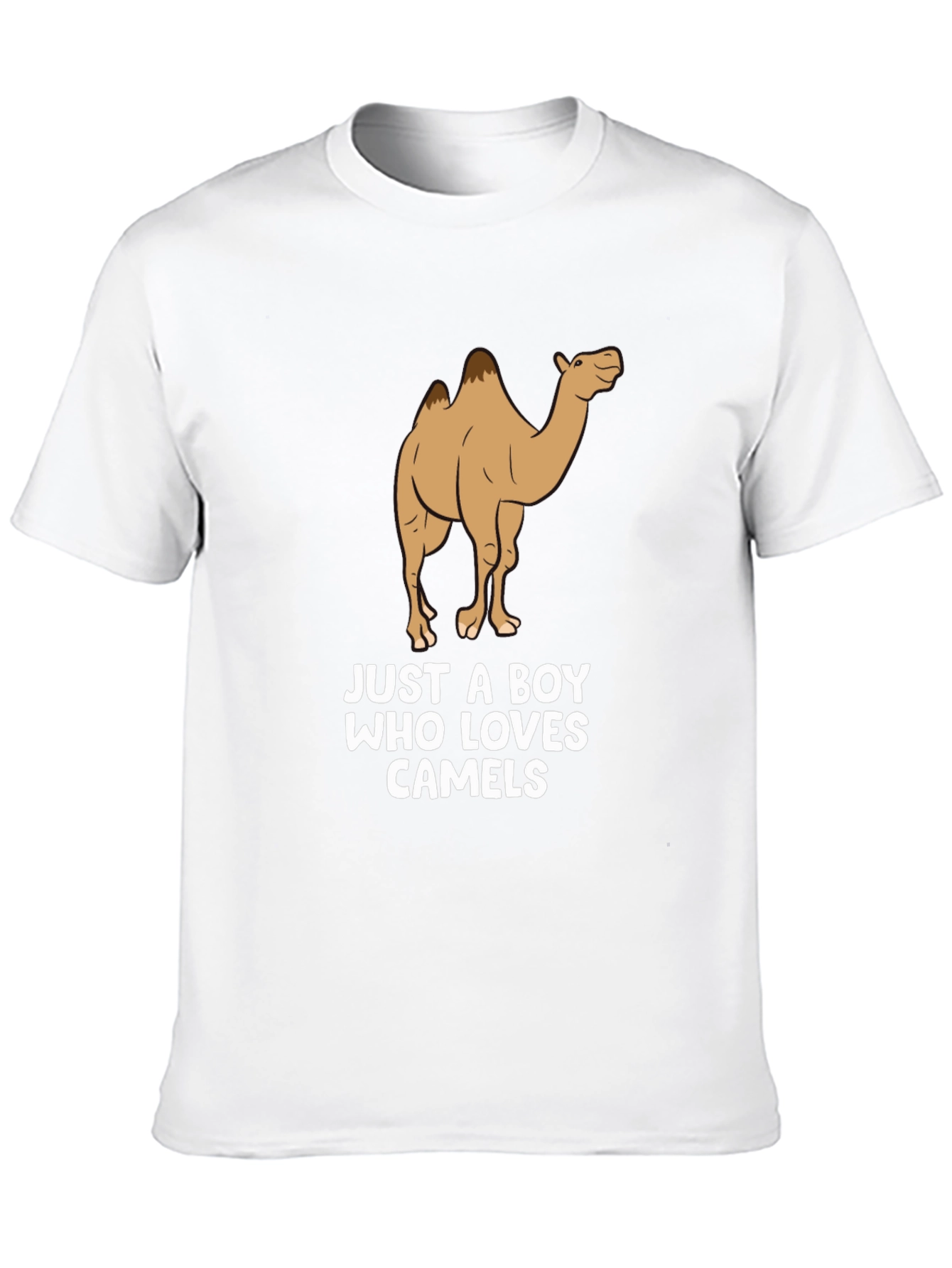 Camel Lover T-Shirt -  Mens Black Cotton Tee