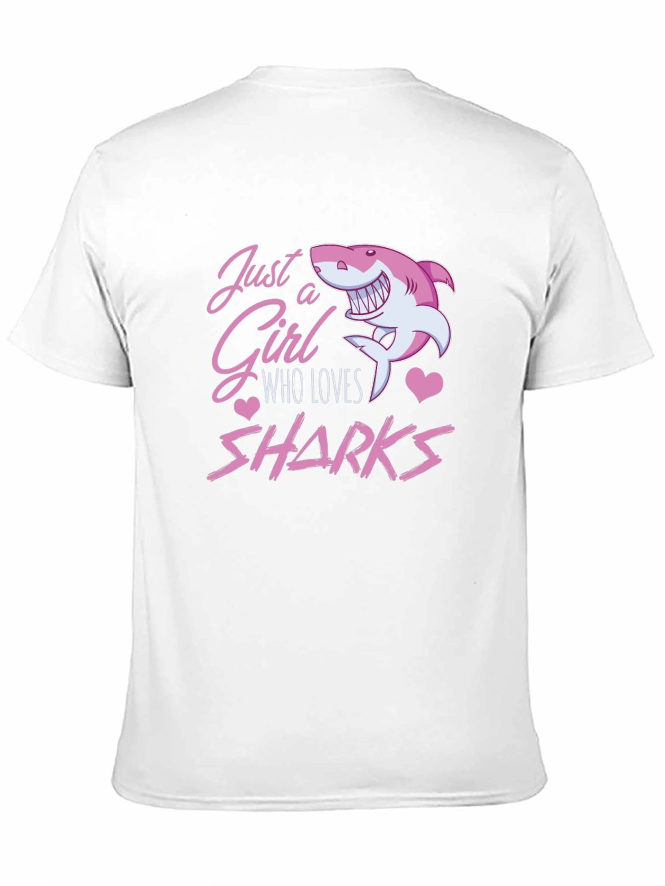 Just a Girl Who Loves Sharks Graphic Tee