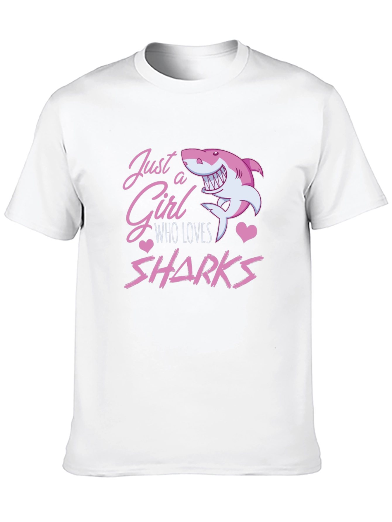 Just a Girl Who Loves Sharks Graphic Tee