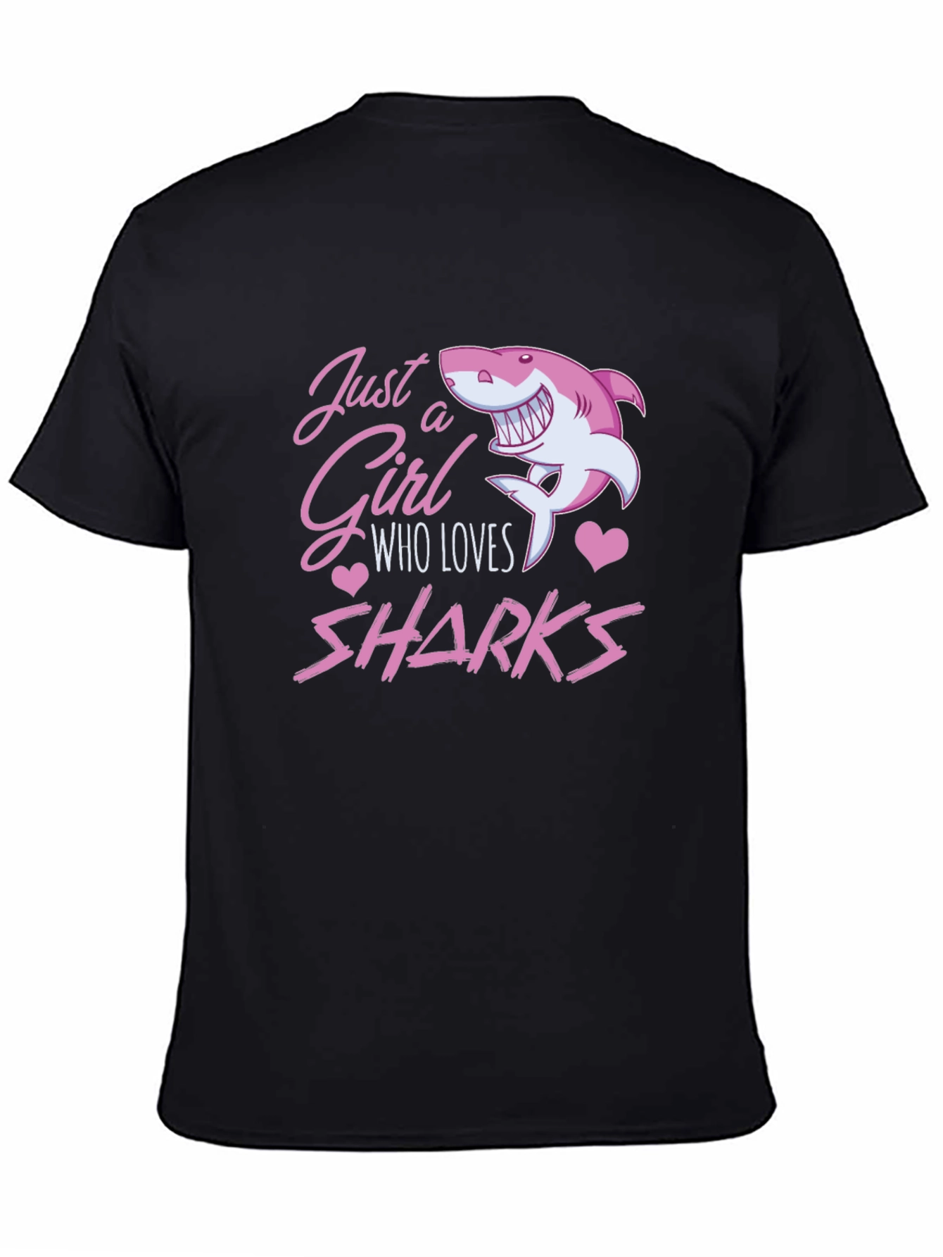 Just a Girl Who Loves Sharks Graphic Tee