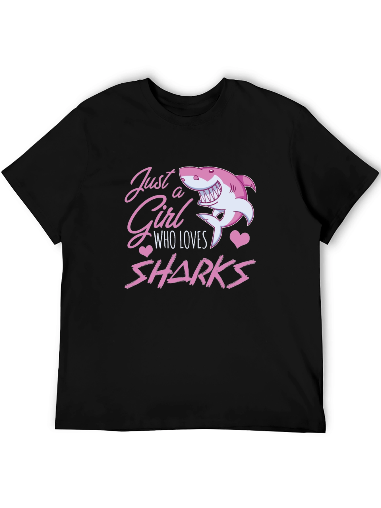 Just a Girl Who Loves Sharks Graphic Tee