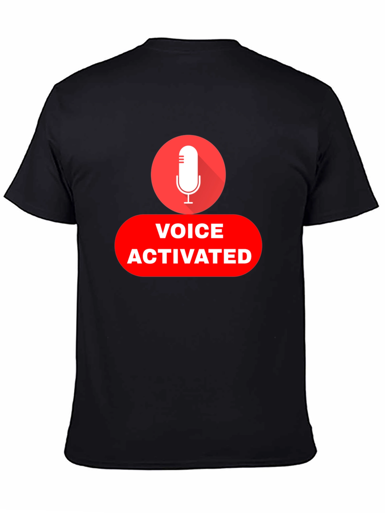 Voice Activated Black T-Shirt