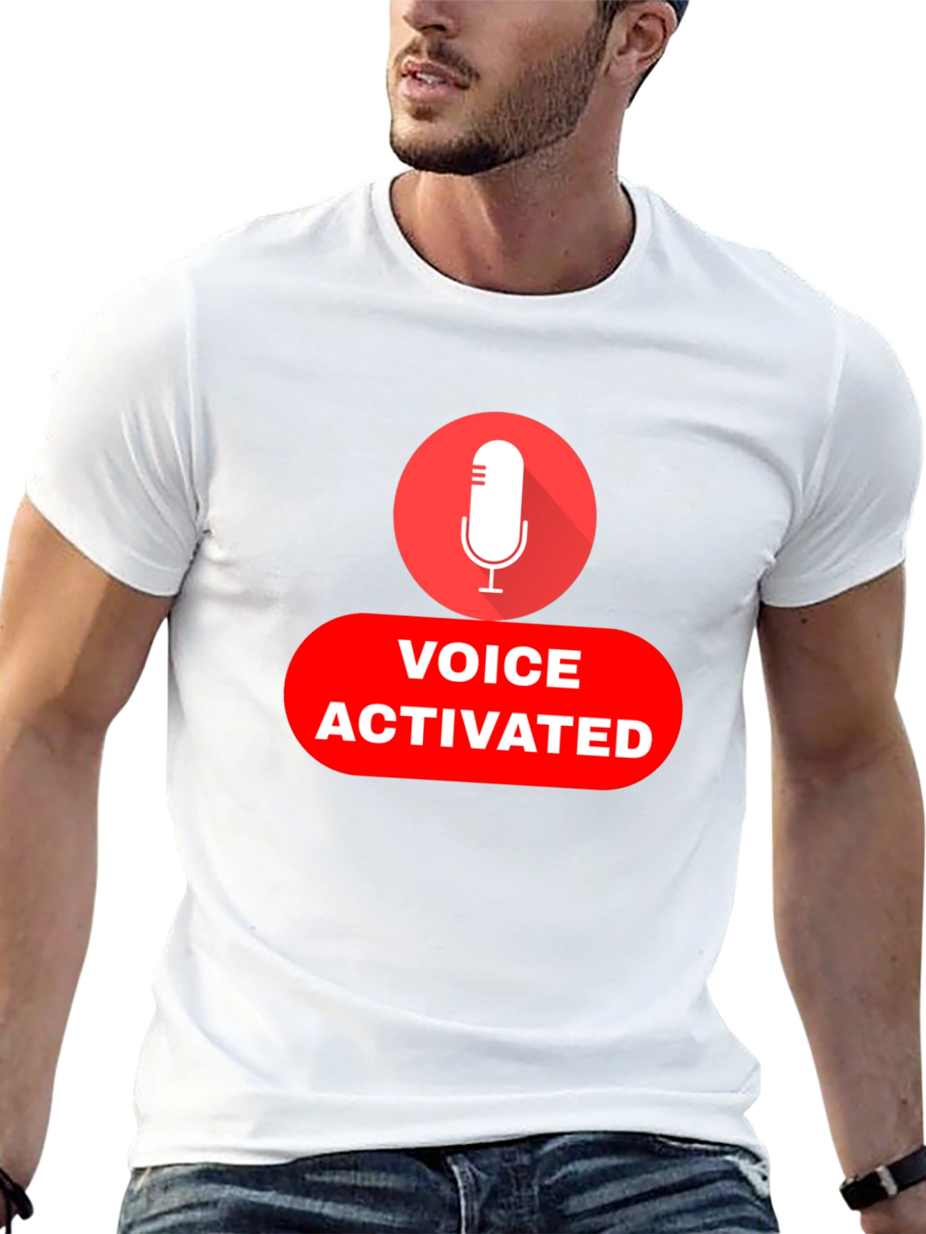 Voice Activated Black T-Shirt