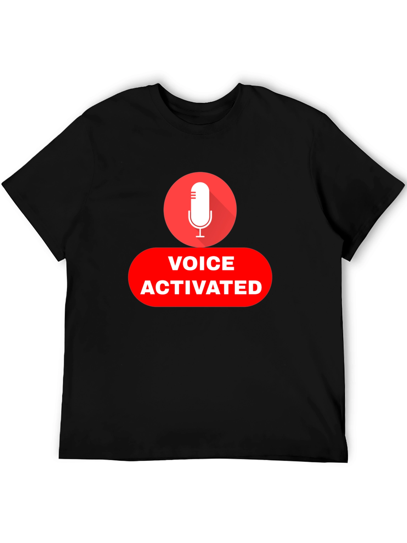 Voice Activated Black T-Shirt