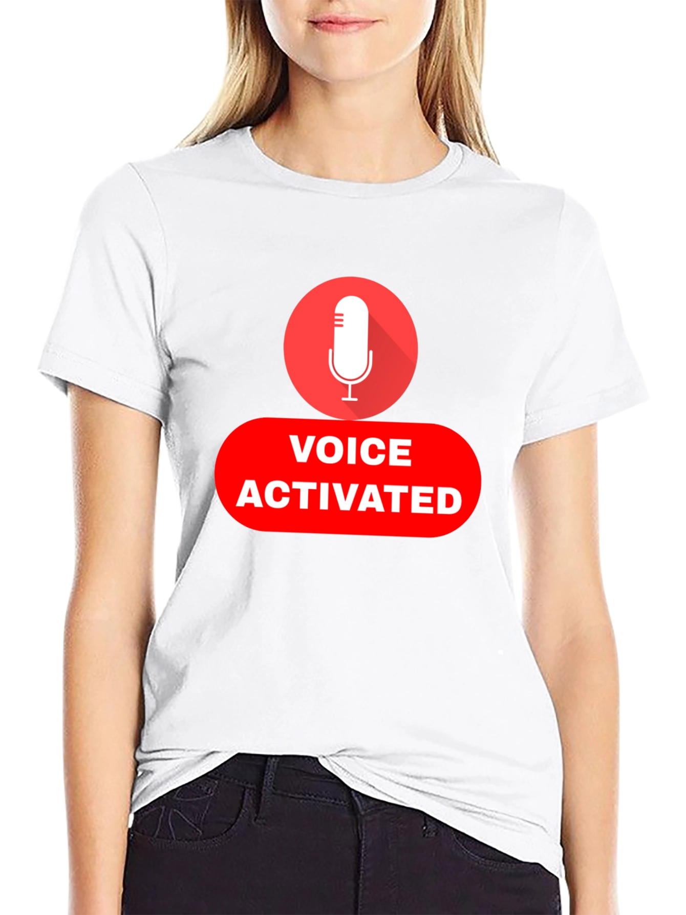 Voice Activated Black T-Shirt
