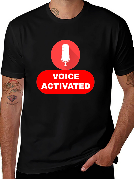 Voice Activated Black T-Shirt