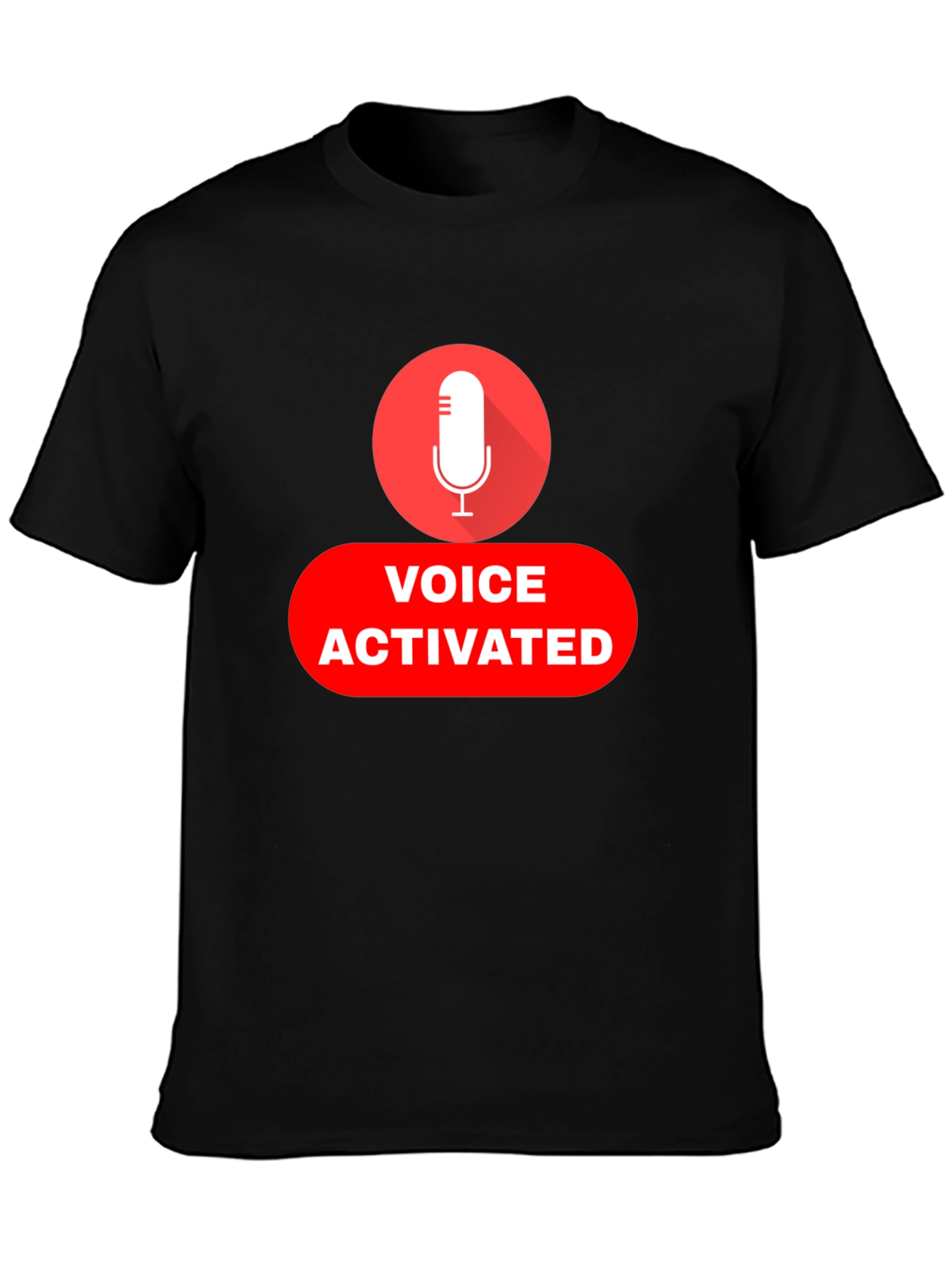 Voice Activated Black T-Shirt
