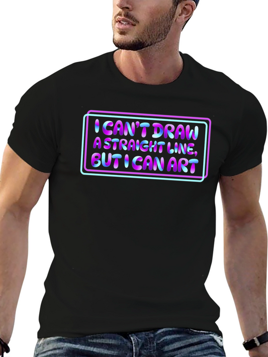 I Cant Draw a Straight Line Art T-Shirt