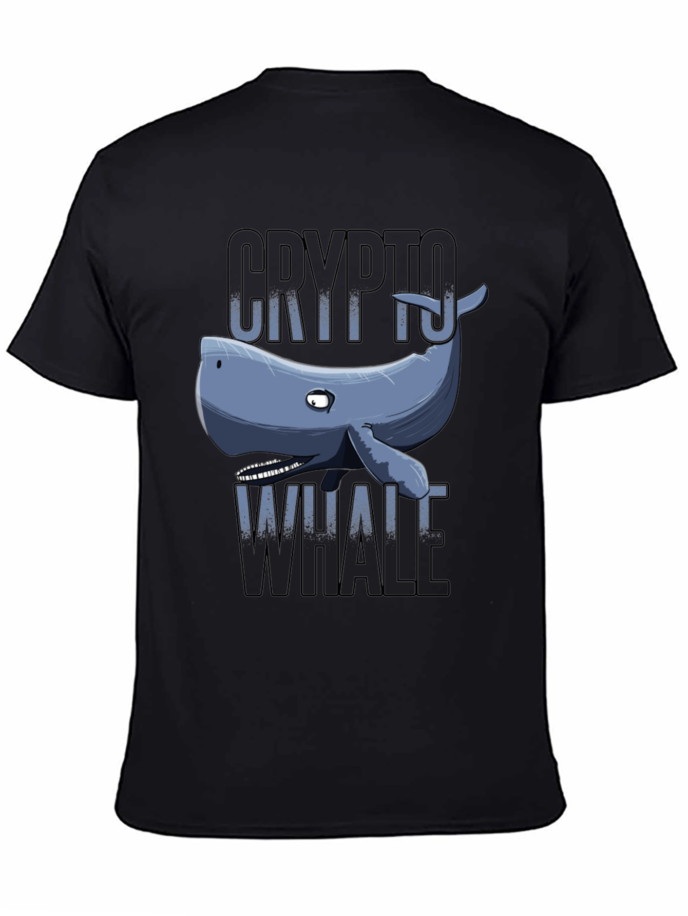 Crypto Whale Graphic Tee - Black
