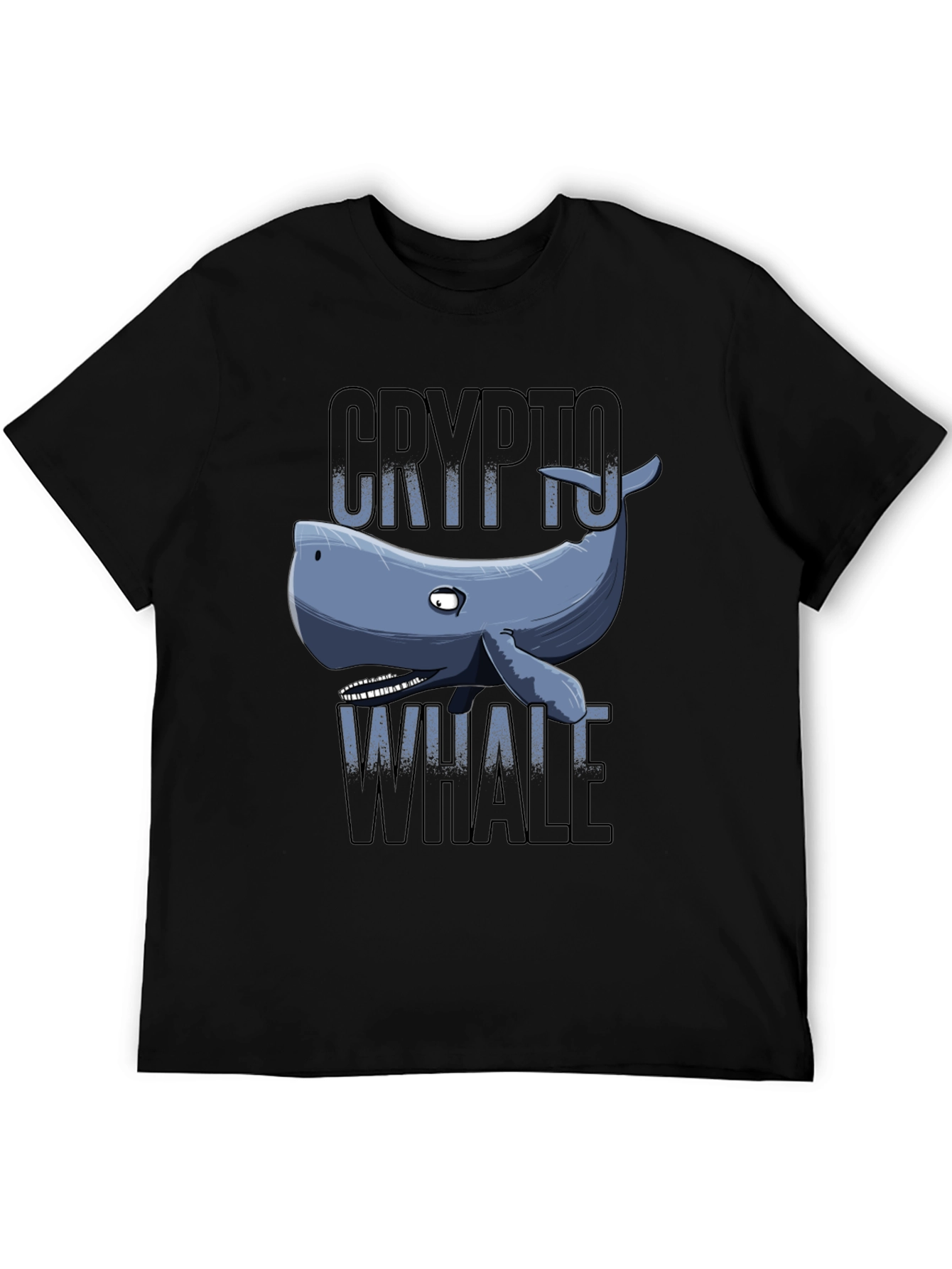 Crypto Whale Graphic Tee - Black
