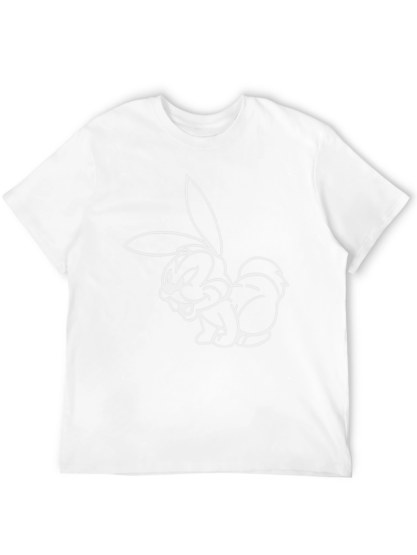 Funny Cartoon Bunny Graphic T-Shirt