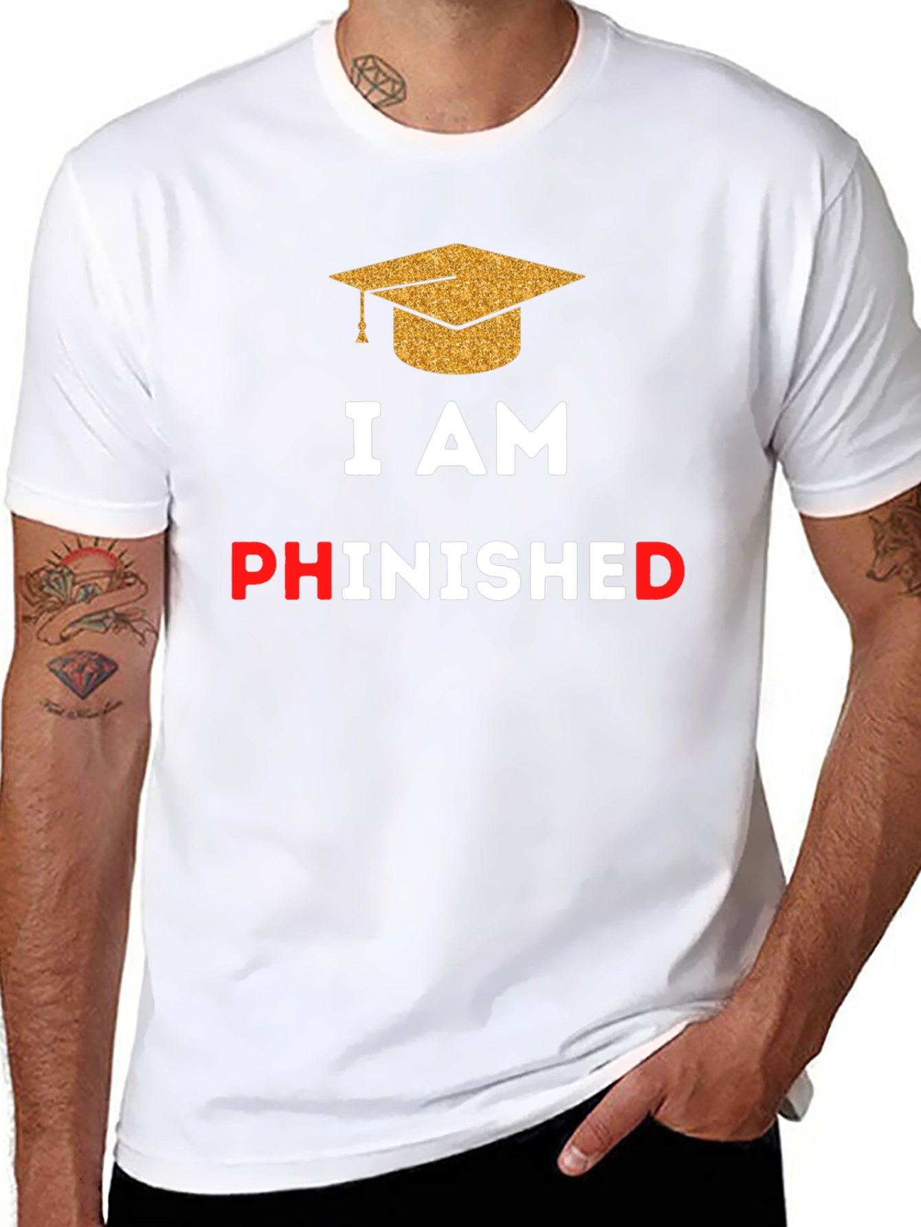 Phinished Graduation T-Shirt - Celebrate Your PhD!