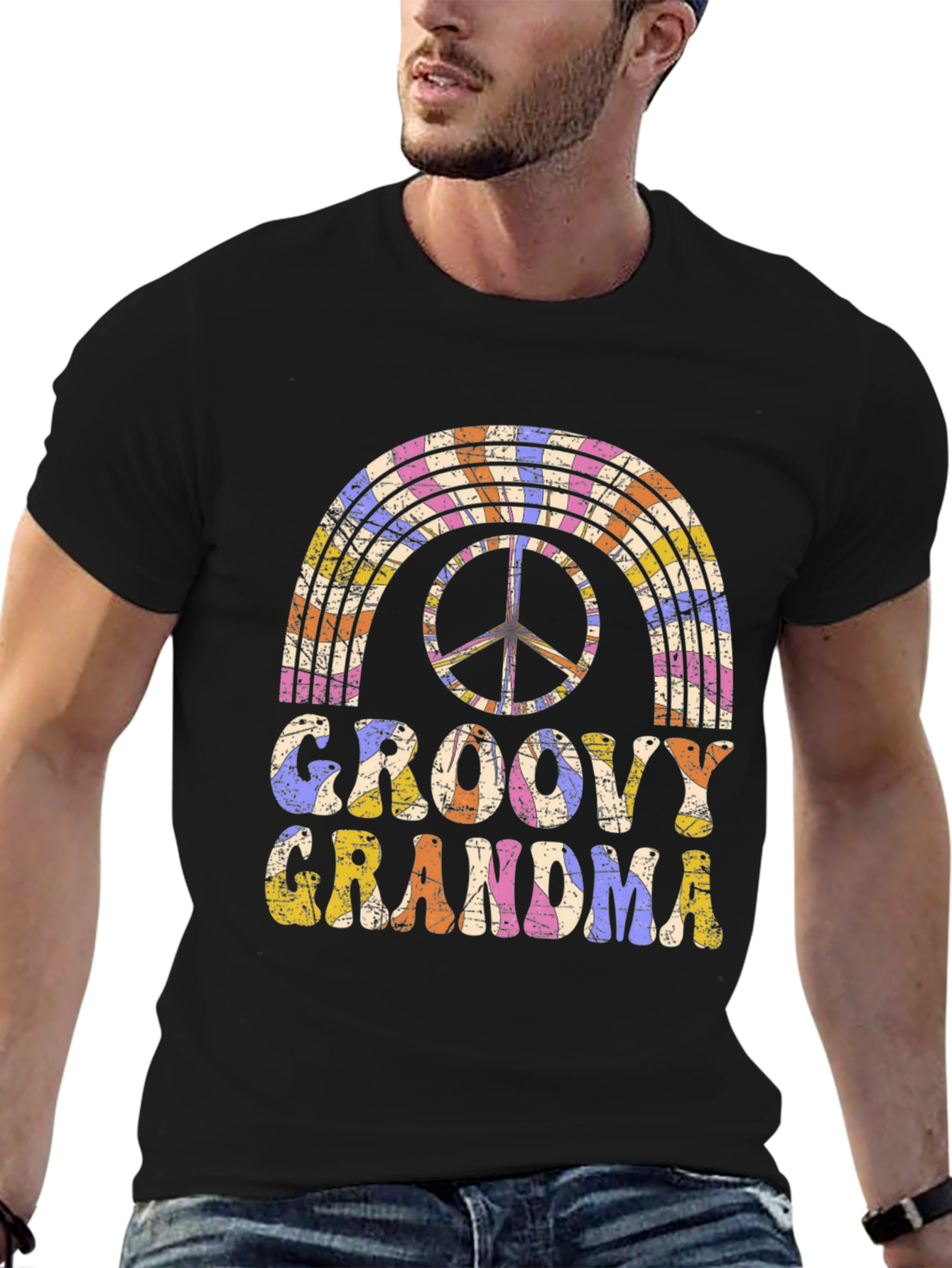 Groovy Grandma Graphic T-Shirt