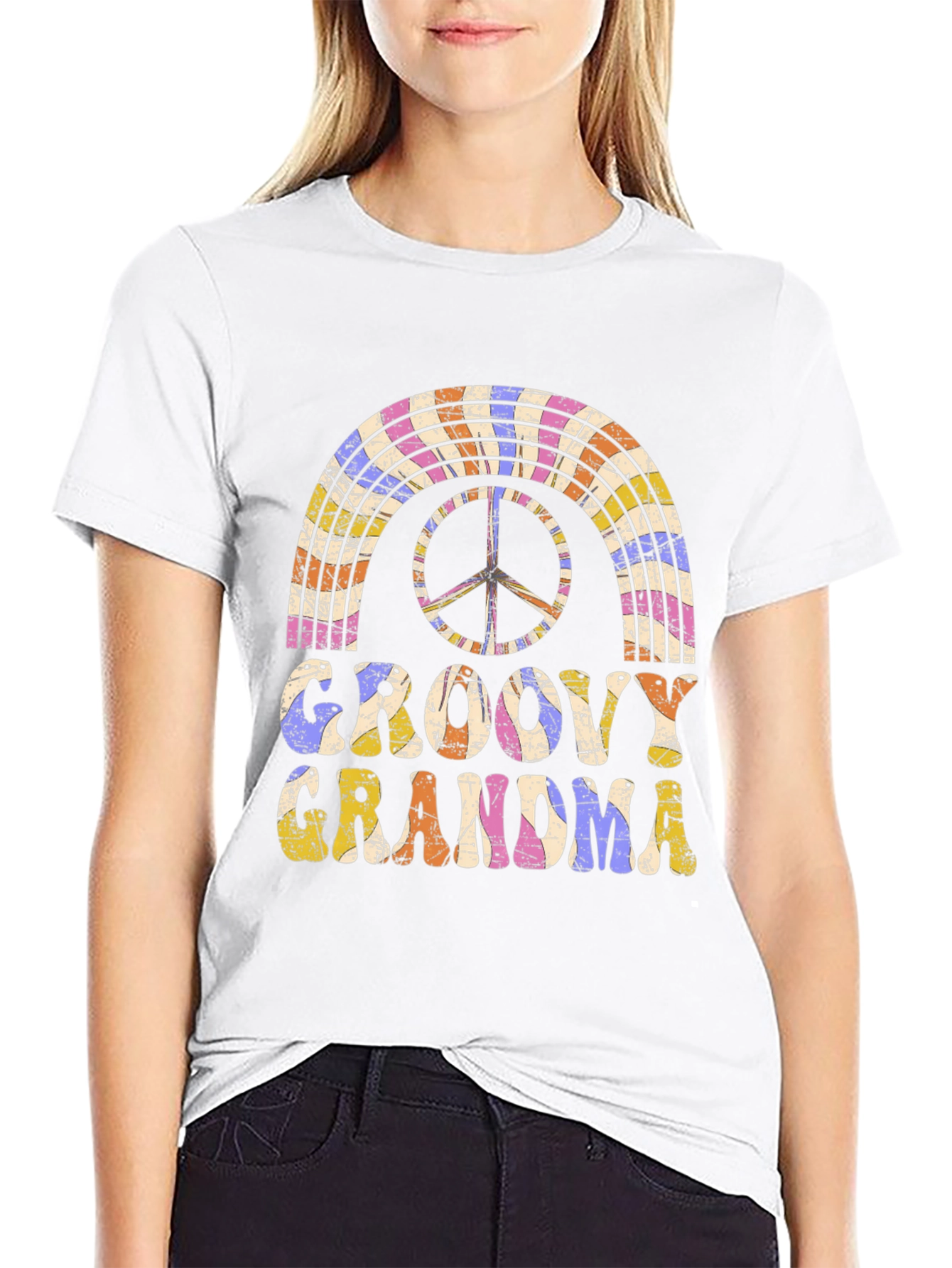 Groovy Grandma Graphic T-Shirt