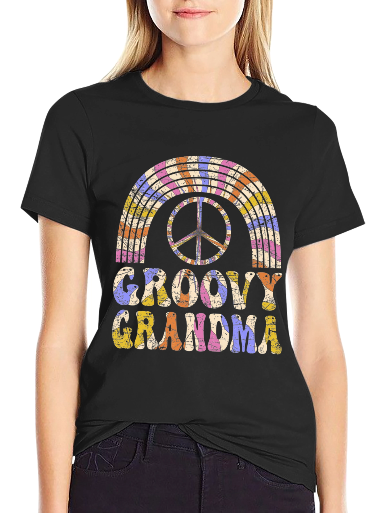 Groovy Grandma Graphic T-Shirt