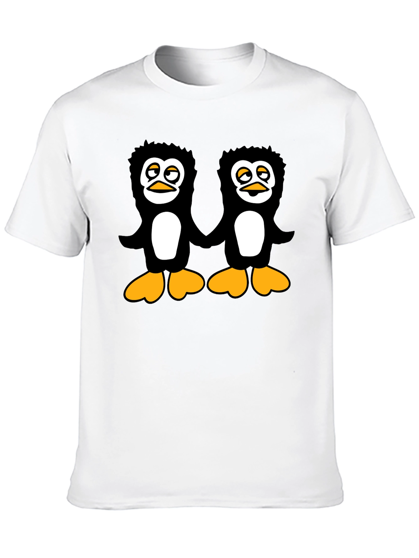 Penguin Pals Black T-Shirt - Fun Graphic Tee
