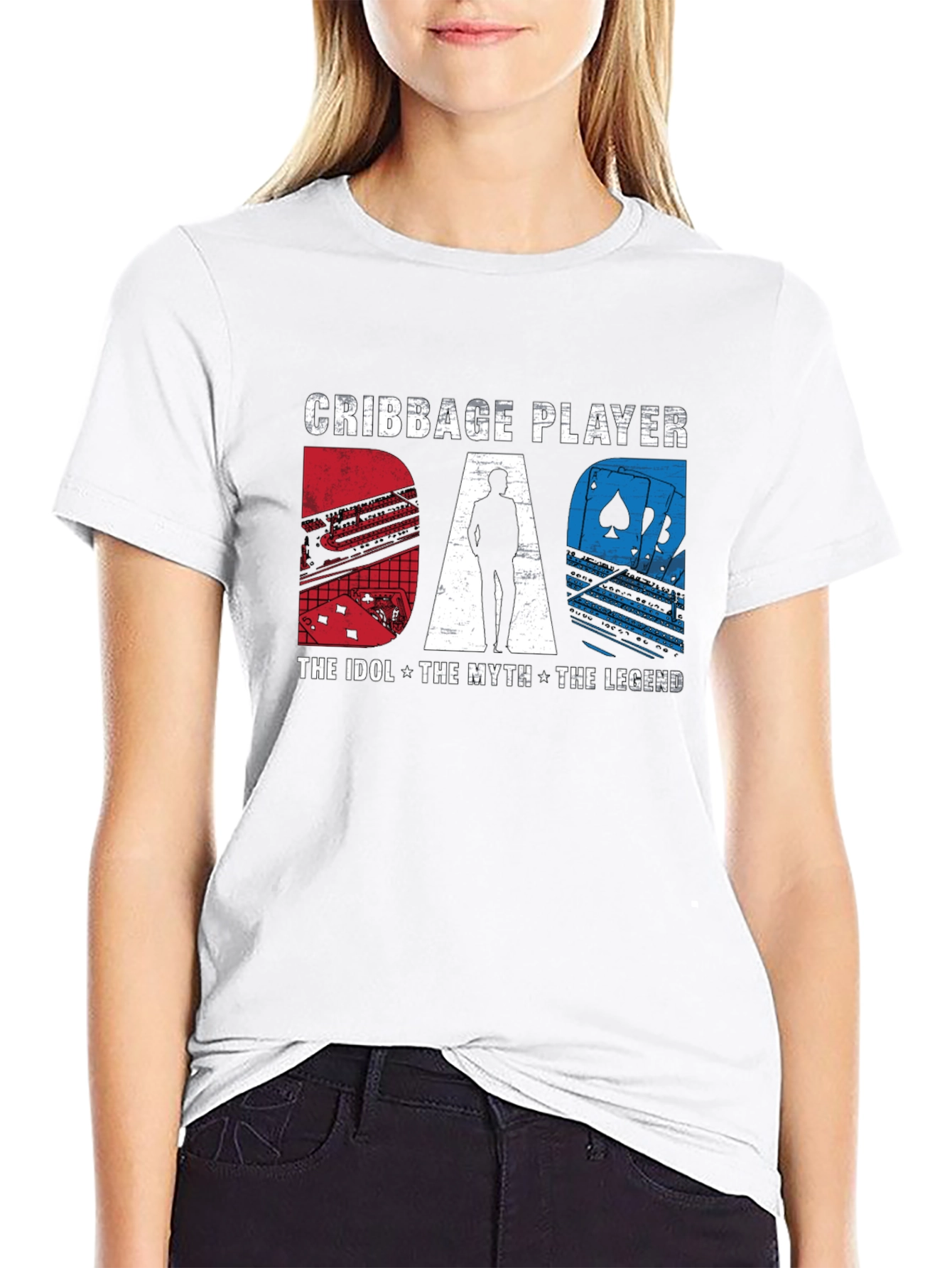 Cribbage Player Dad: The Idol Myth Legend T-Shirt