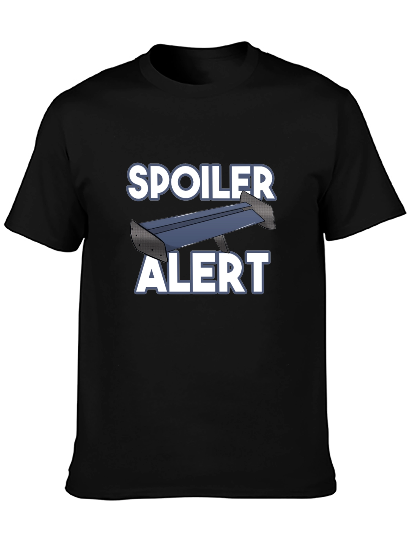 Spoiler Alert Novelty Graphic T-Shirt - Black