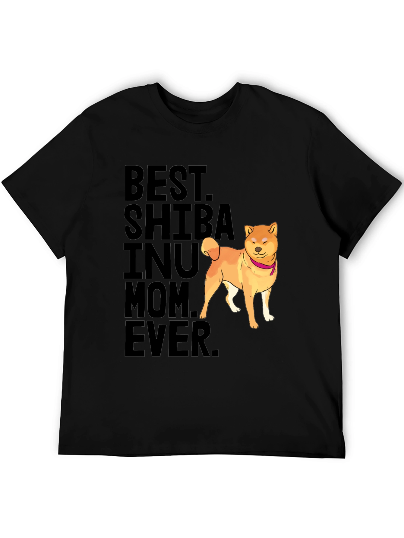 Best Shiba Inu Mom Ever Black T-Shirt