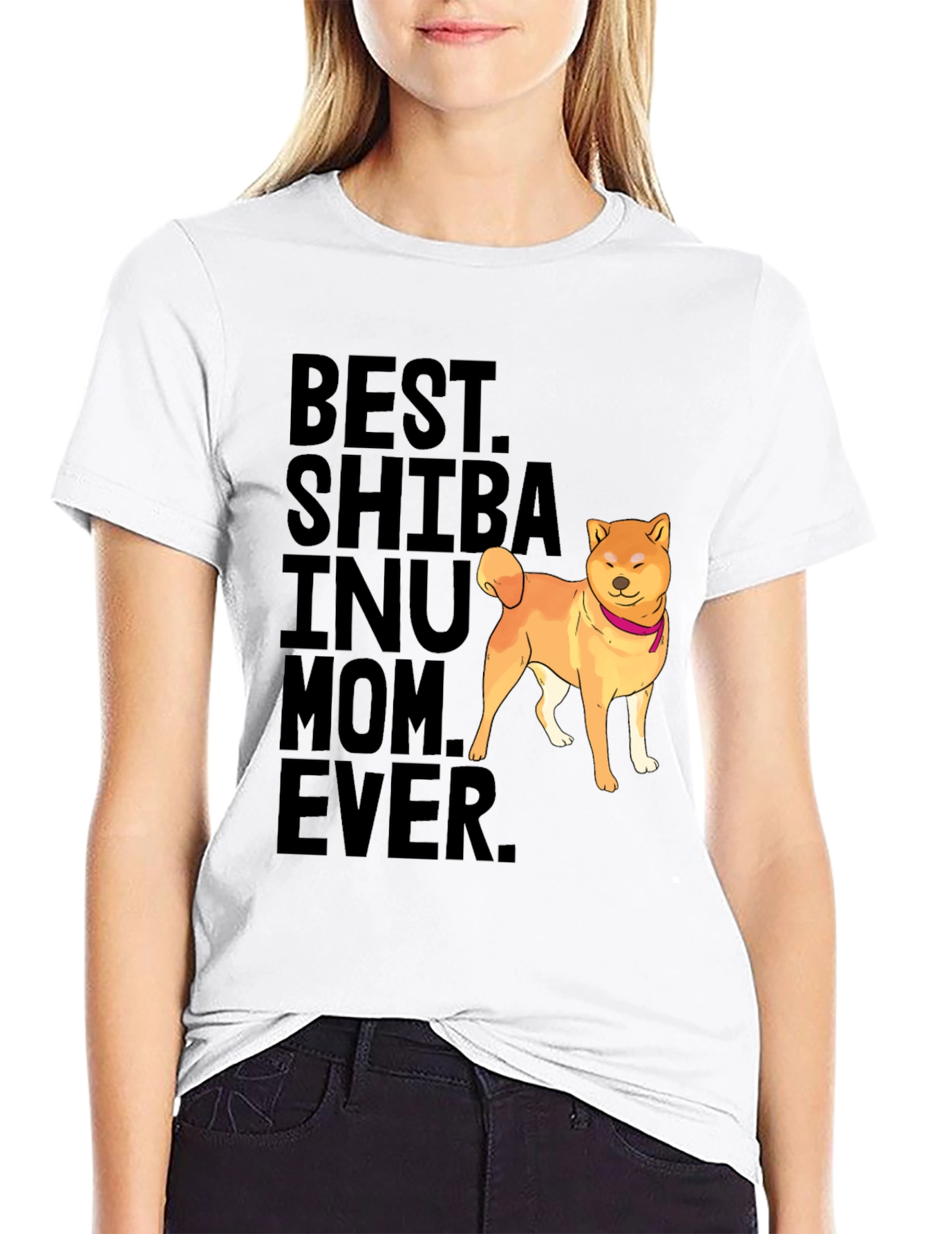 Best Shiba Inu Mom Ever Black T-Shirt