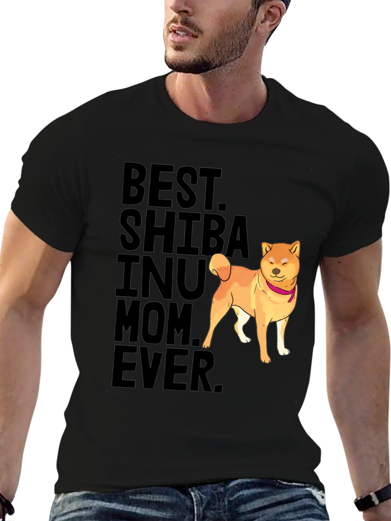 Best Shiba Inu Mom Ever Black T-Shirt