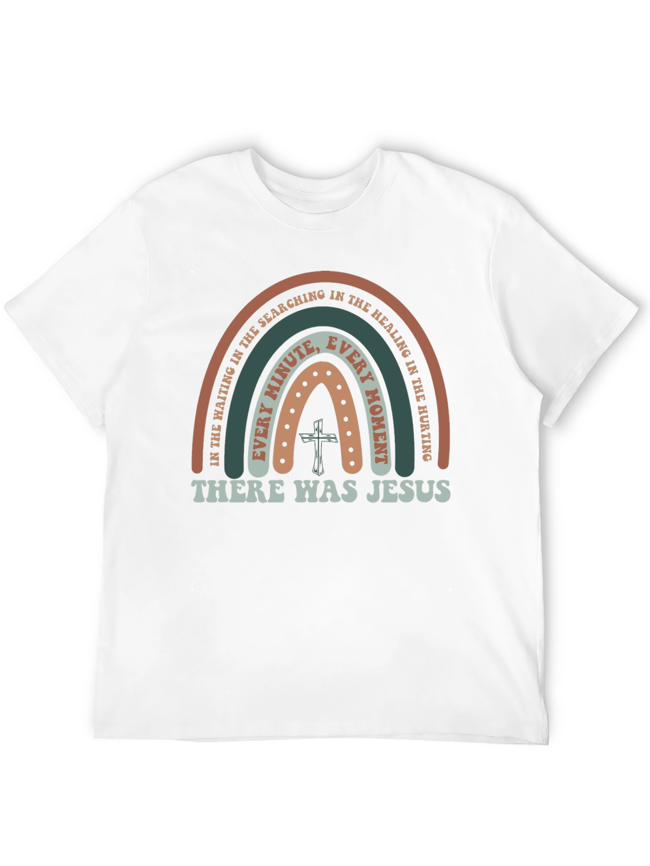 There Was Jesus Rainbow Graphic T-Shirt