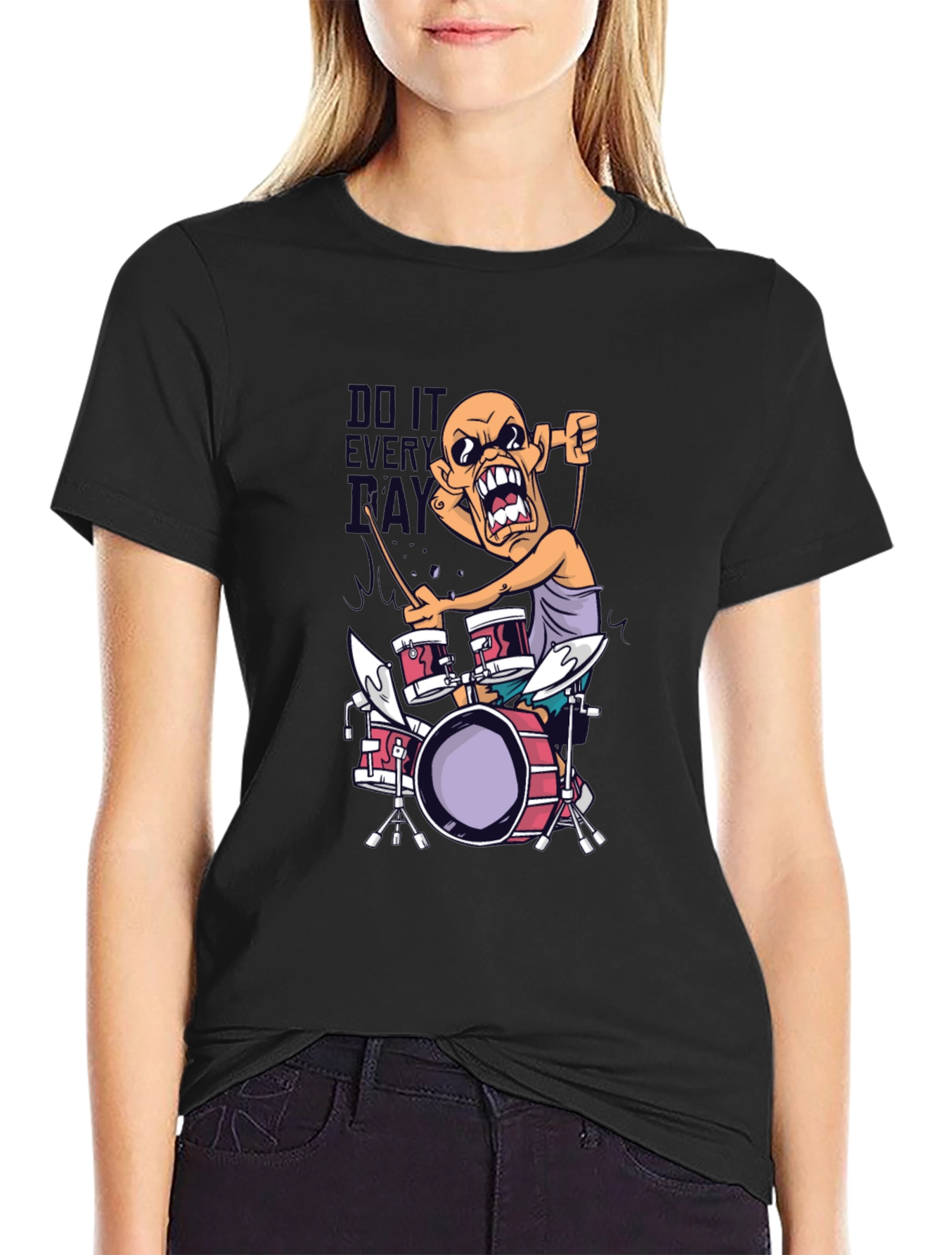 Drummer T-Shirt - Do It Every Day Tee