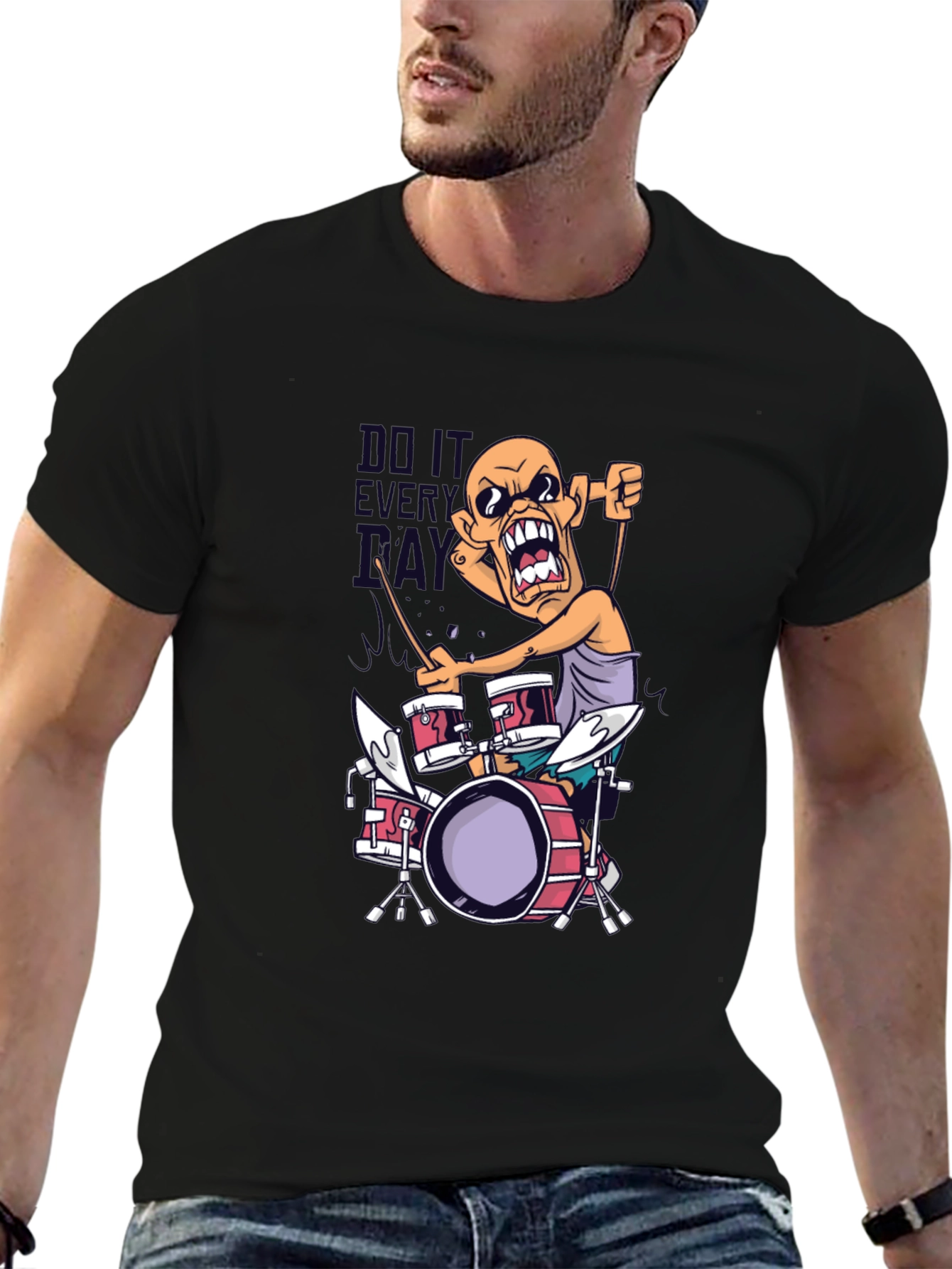 Drummer T-Shirt - Do It Every Day Tee